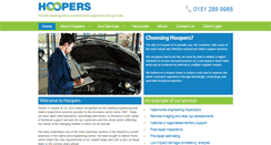 Desktop Screenshot of hoopers.org.uk